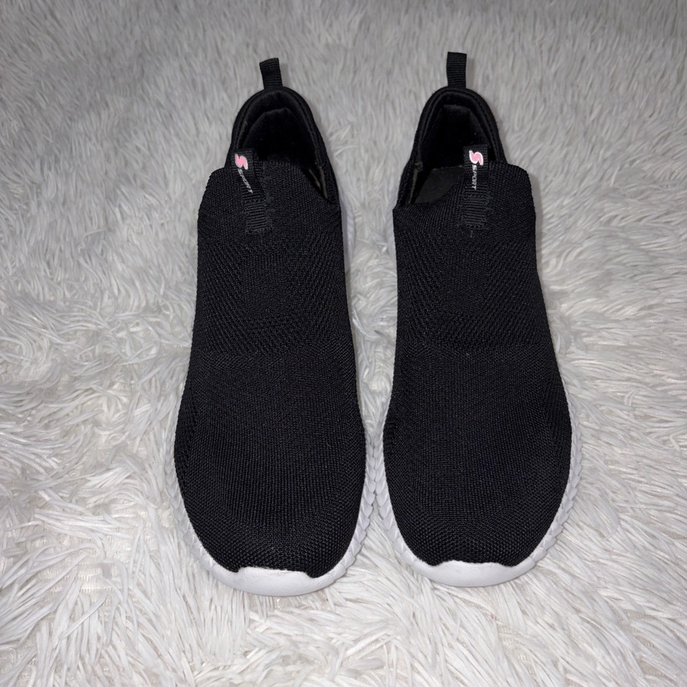 Skechers Sport Sneakers Women's Size 8 Black Slip On Hands Free Comfort Shoes - Picture 3 of 10